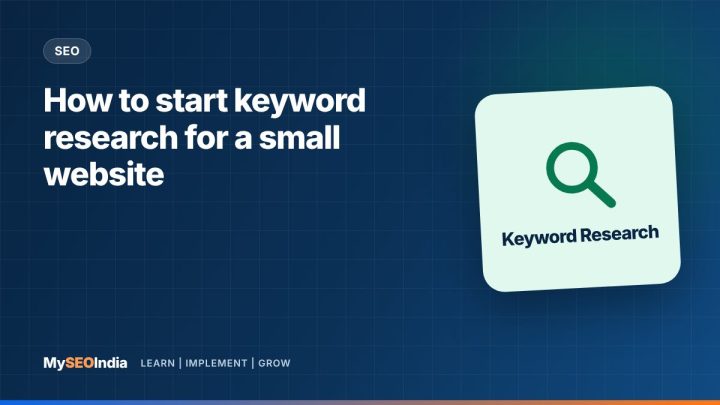 How to start keyword research for a small website